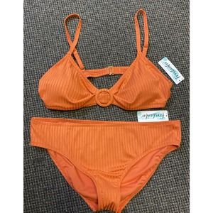 Freshwater Women's Vibrant Orange Bikini Set